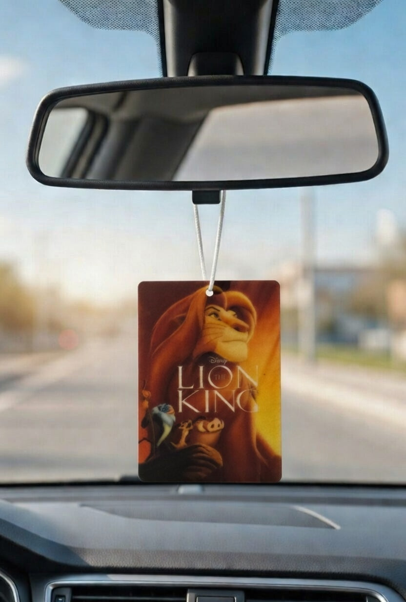 The Lion King Movie poster car air freshener. Many scents to choose from