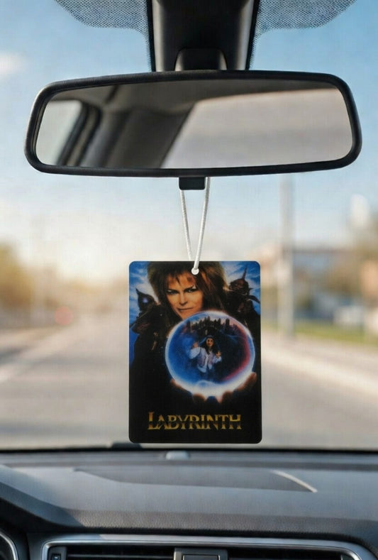 Labyrinth Movie poster car air freshener. Many scents to choose from