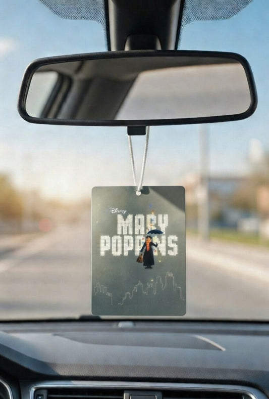 Mary Poppins Movie poster car air freshener. Many scents to choose from