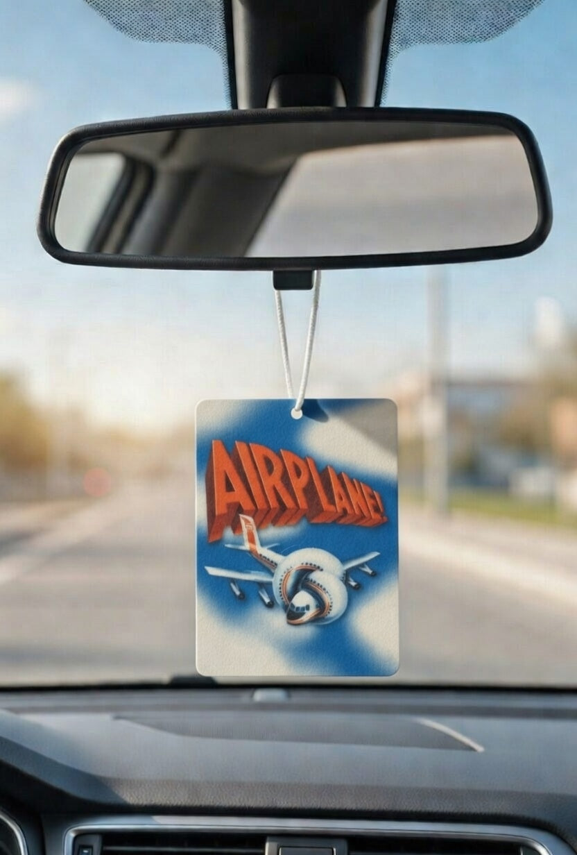 Airplane The Movie poster car air freshener. Many scents to choose from