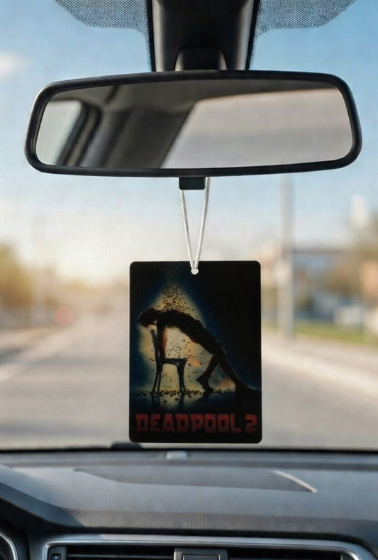 Deadpool 2 Movie poster car air freshener. Many scents to choose from