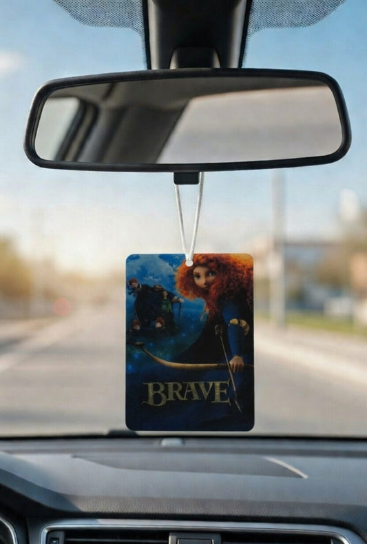 Brave Movie poster car air freshener. Many scents to choose from