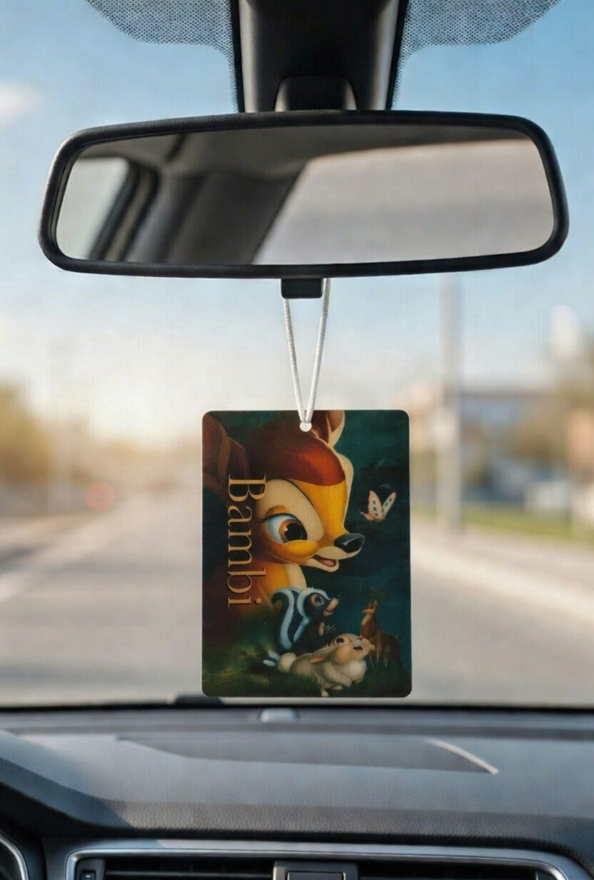 Disney's Bambi Movie poster car air freshener. Many scents to choose from