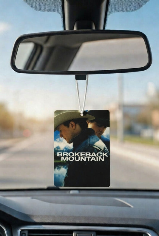 Brokeback Mountain Movie poster car air freshener. Many scents to choose from