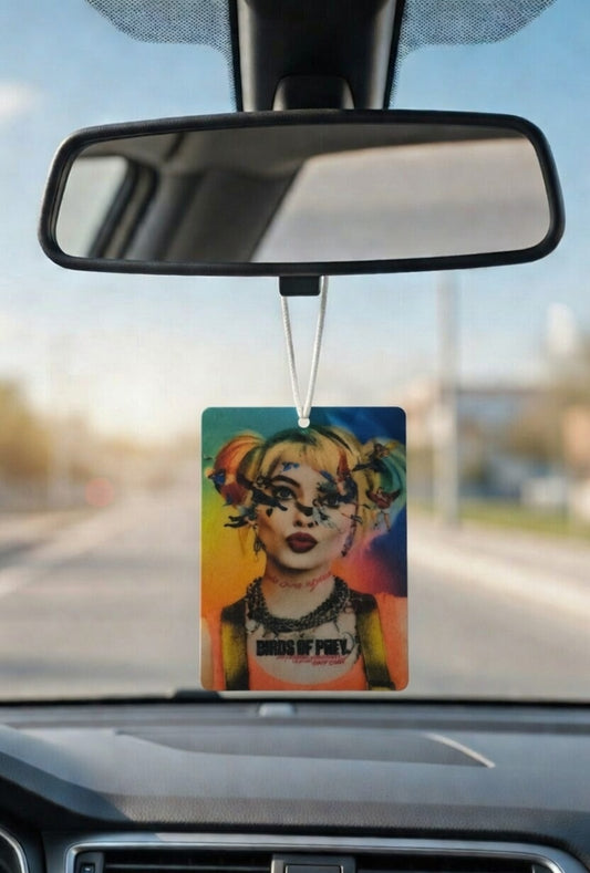 Birds of Prey Movie poster car air freshener. Many scents to choose from