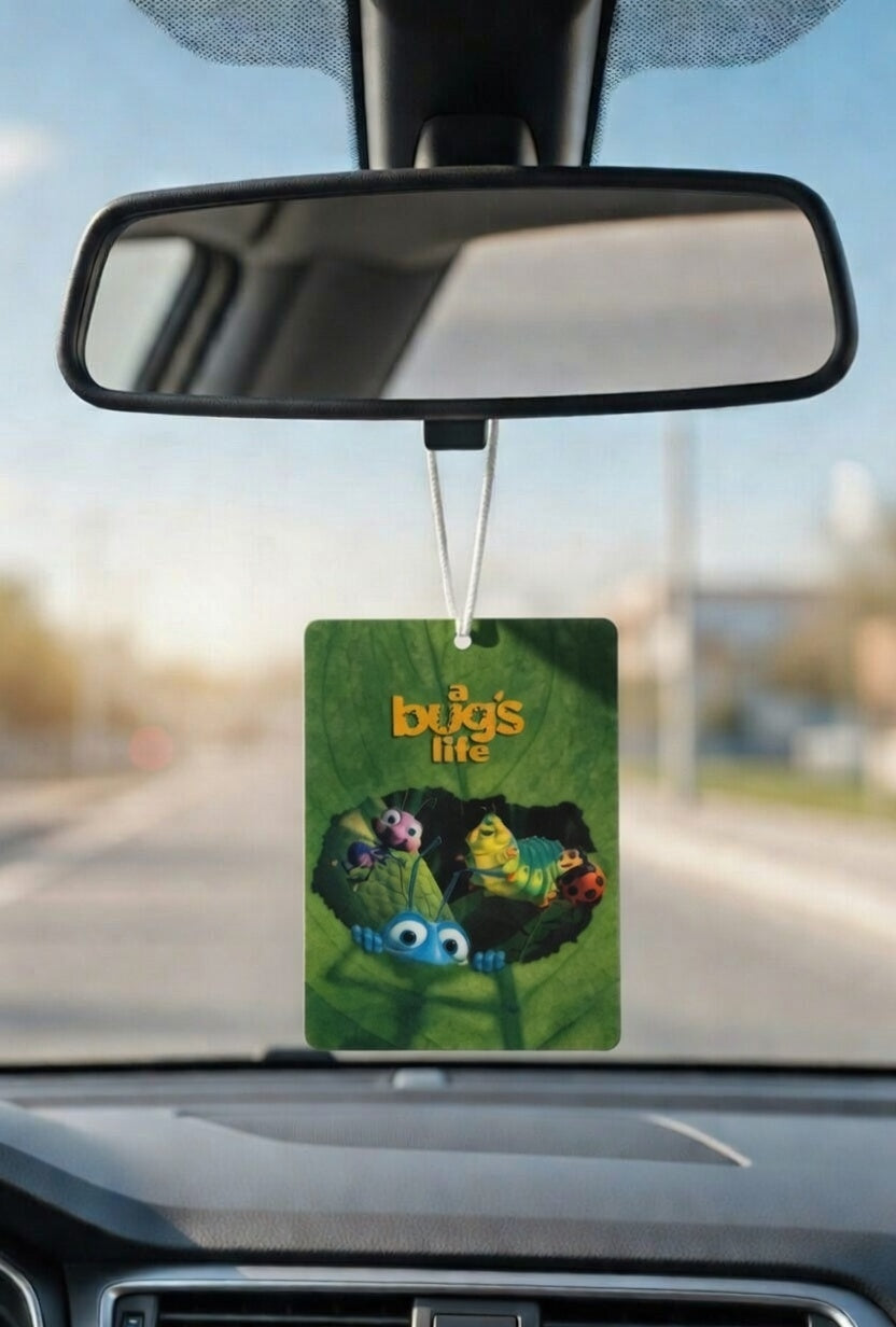 A Bug's Life Movie poster car air freshener. Many scents to choose from