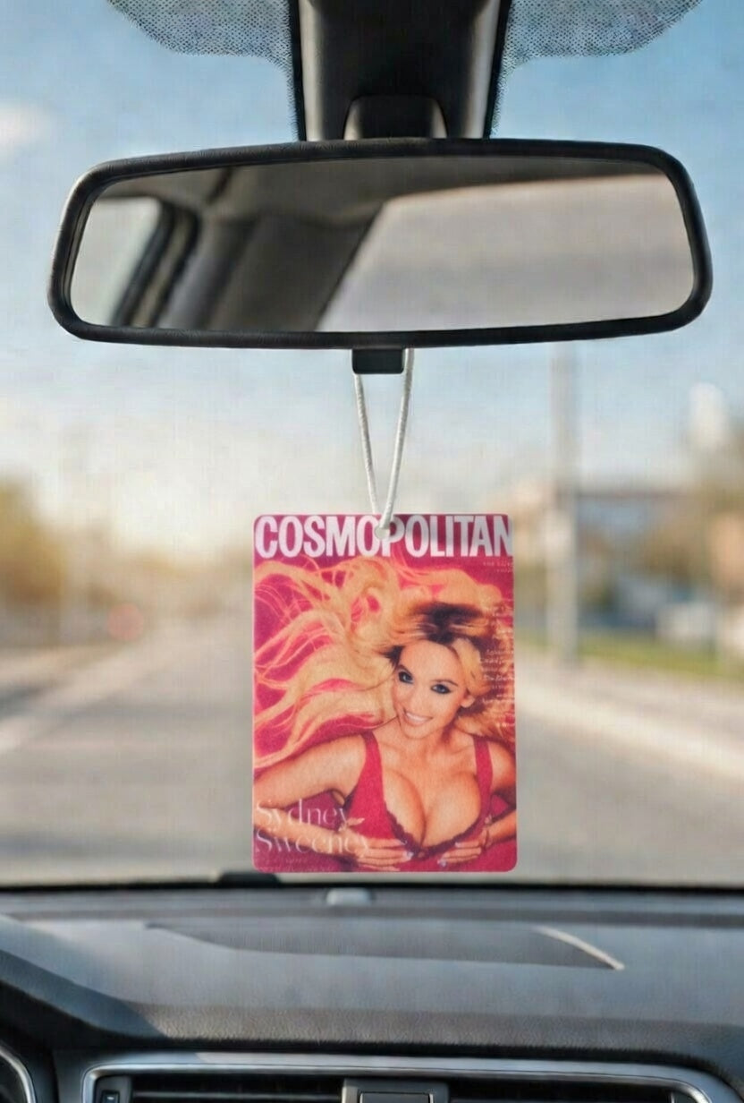 Sydney Sweeney Cosmopolitan Magazine car air freshener. Many scents to choose from