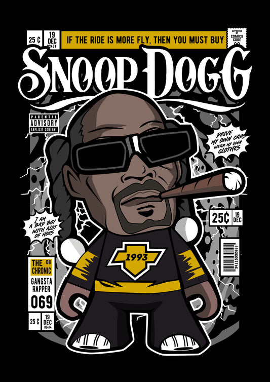 Funko Pop poster with multiple size and finish options. Snoop Dogg