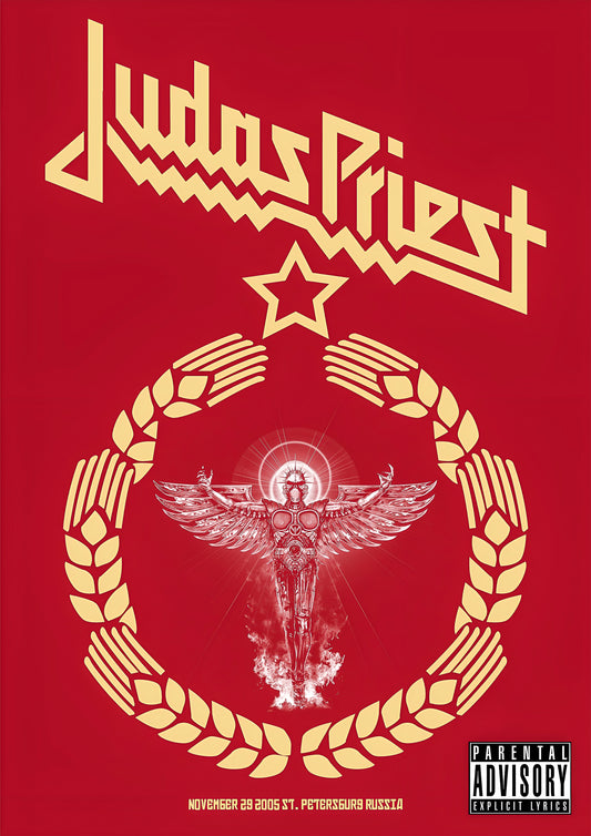 Concert poster with multiple size and finish options. Judas Priest in Russia