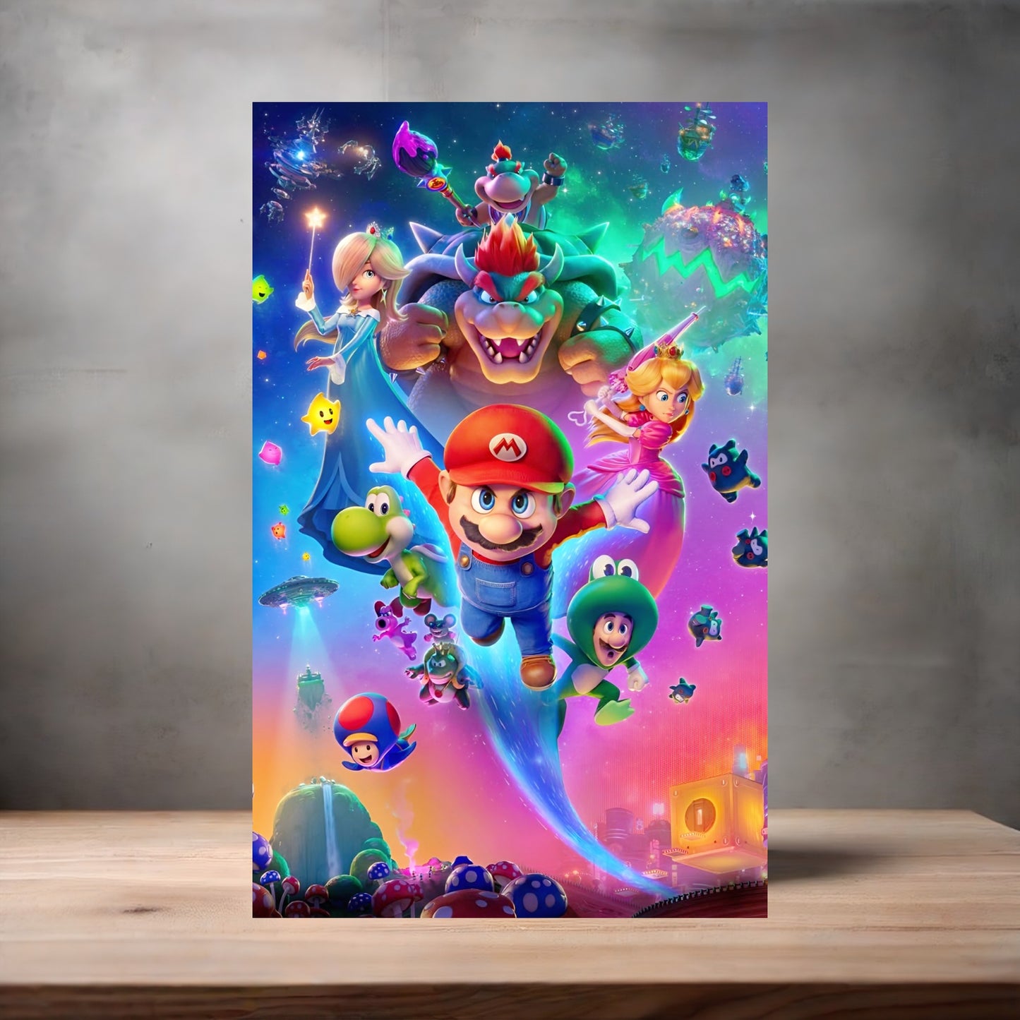 The Super Mario Galaxy 13" x 19" movie poster. Matte or Glossy. A1