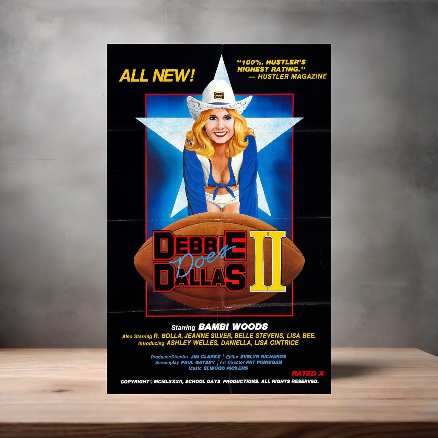 Adult Film movie poster with multiple size and finish options. Debbie Does Dallas II