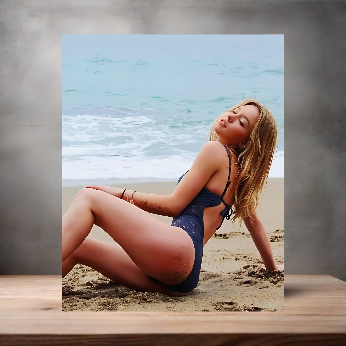 Sexy Sydney Sweeney metal poster. Multiple sizes available. Hot H7