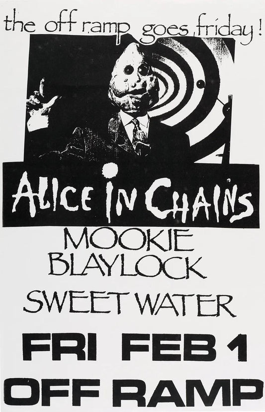 Concert poster with multiple size and finish options. Alice in Chains