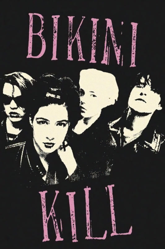 Concert poster with multiple size and finish options. Bikini Kill