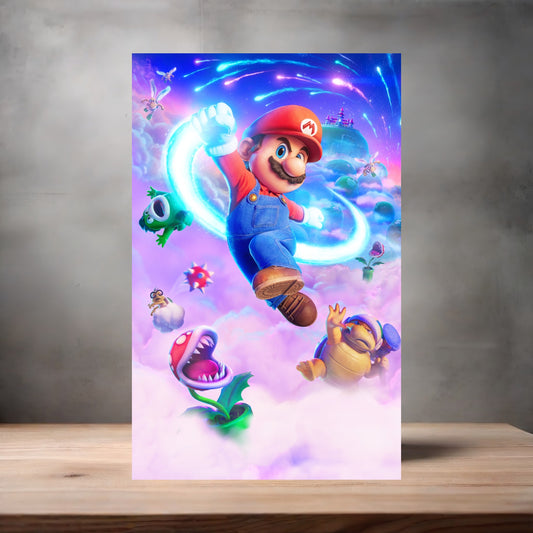 The Super Mario Galaxy 13" x 19" movie poster. Matte or Glossy. A5