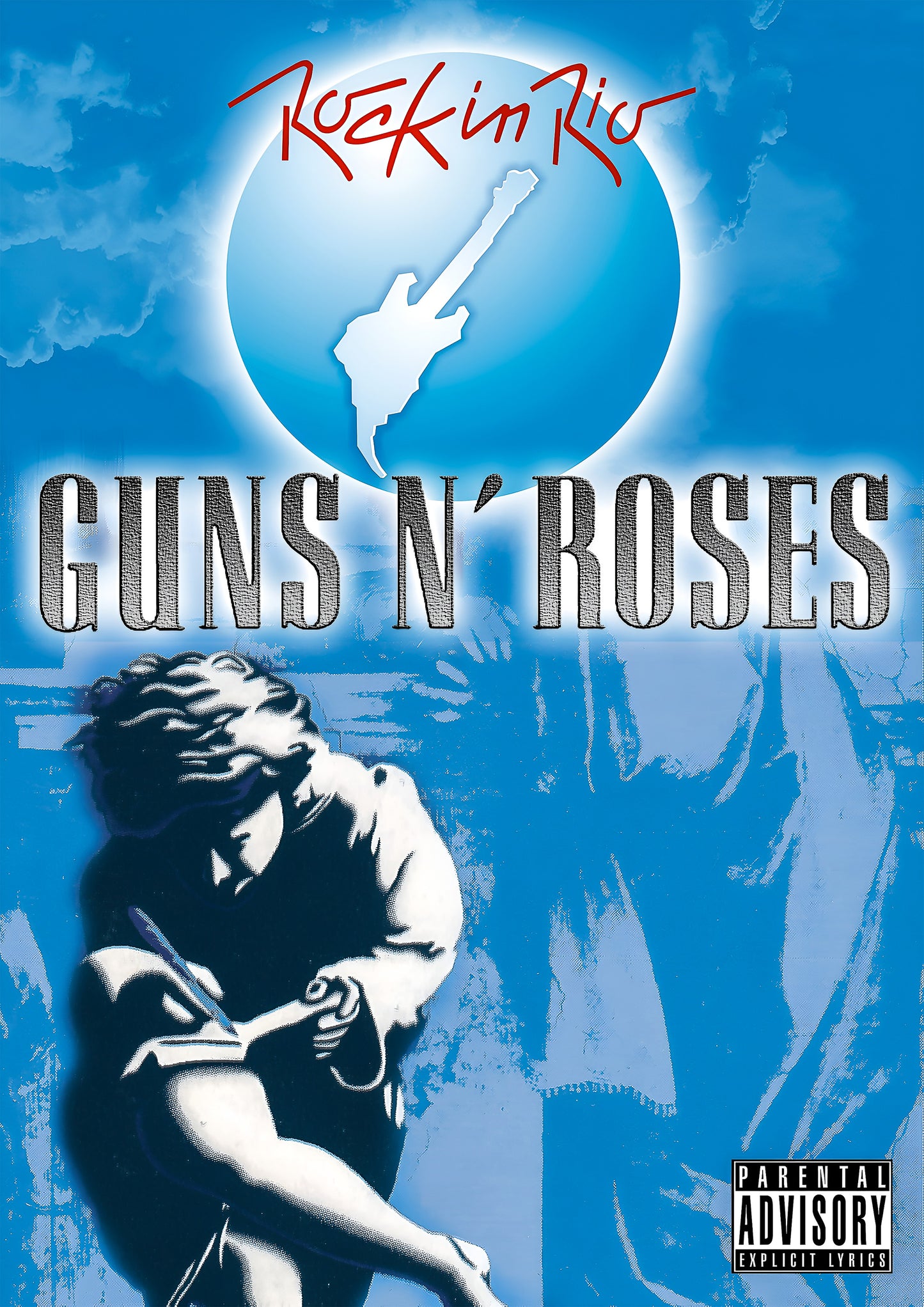 Concert poster with multiple size and finish options. Guns N' Roses Rock in Rio