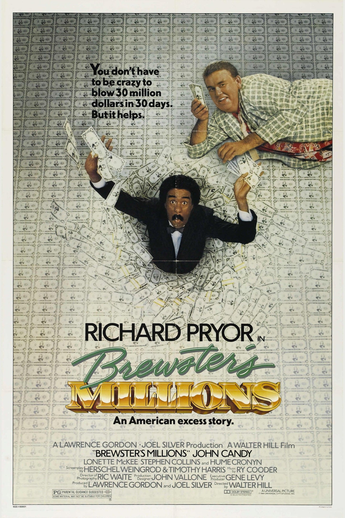 Brewster's Millions 13"x 19" movie poster.