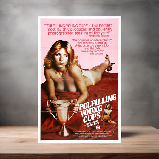 Adult Film movie poster with multiple size and finish options. Fulfilling Young Cups