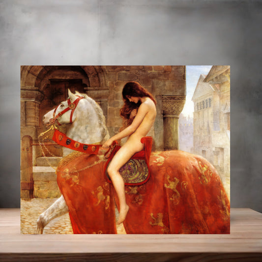 Museum painting poster with multiple size and finish options. John Collier, Lady Godiva