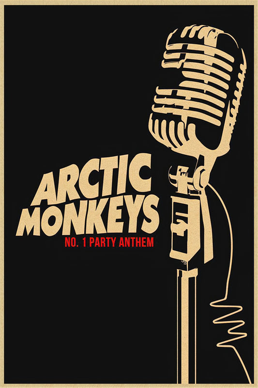 Concert poster with multiple size and finish options. Arctic Monkeys No. 1 Party Anthem