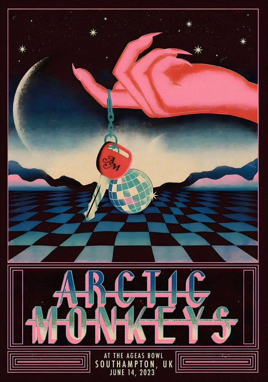 Concert poster with multiple size and finish options. Arctic Monkeys Southampton UK