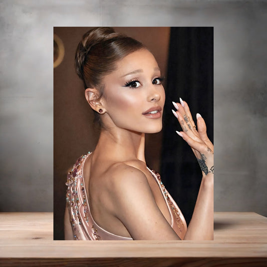 Ariana Grande custom poster, metal print or keychain. C2
