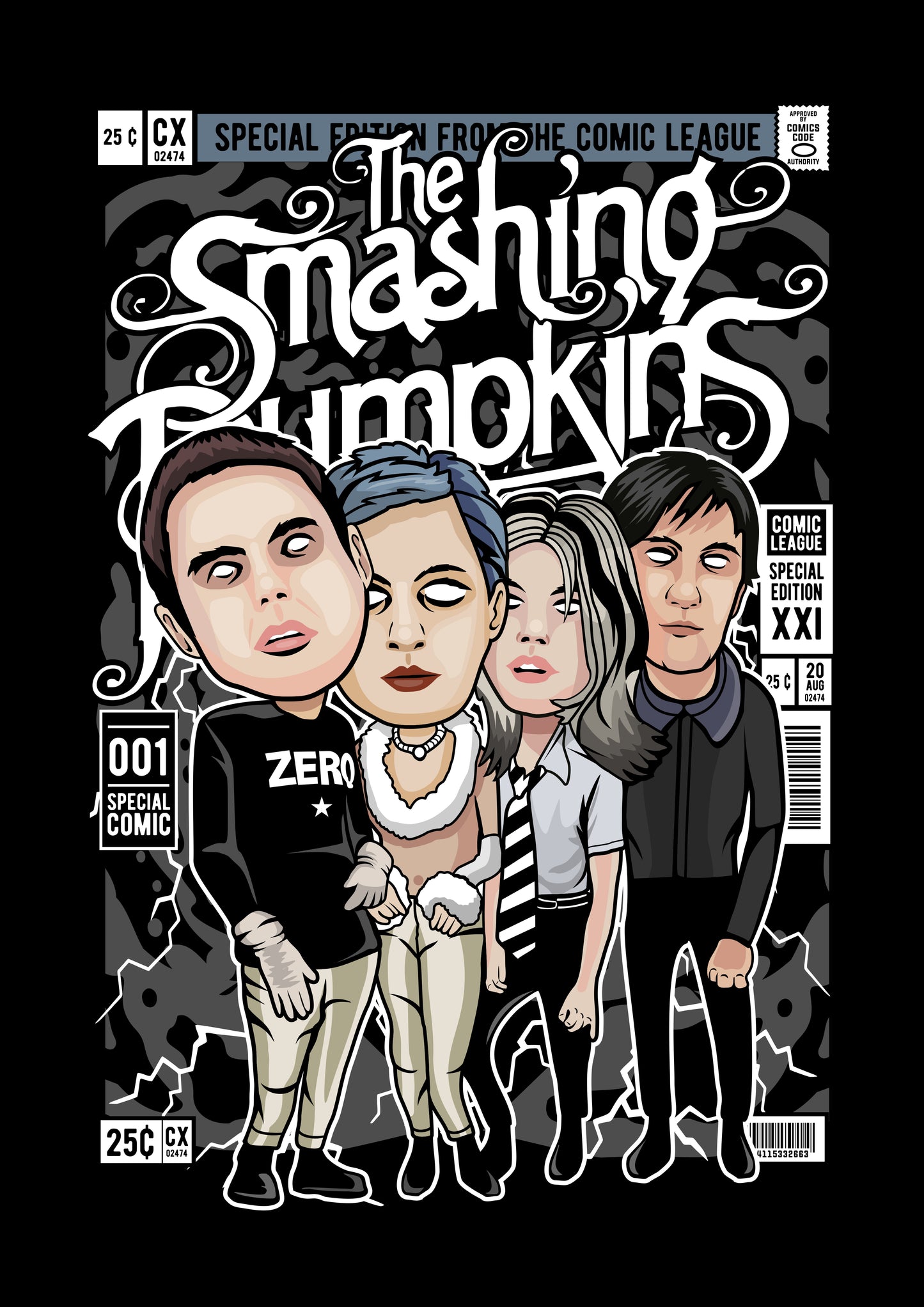 Funko Pop poster with multiple size and finish options. The Smashing Pumpkins