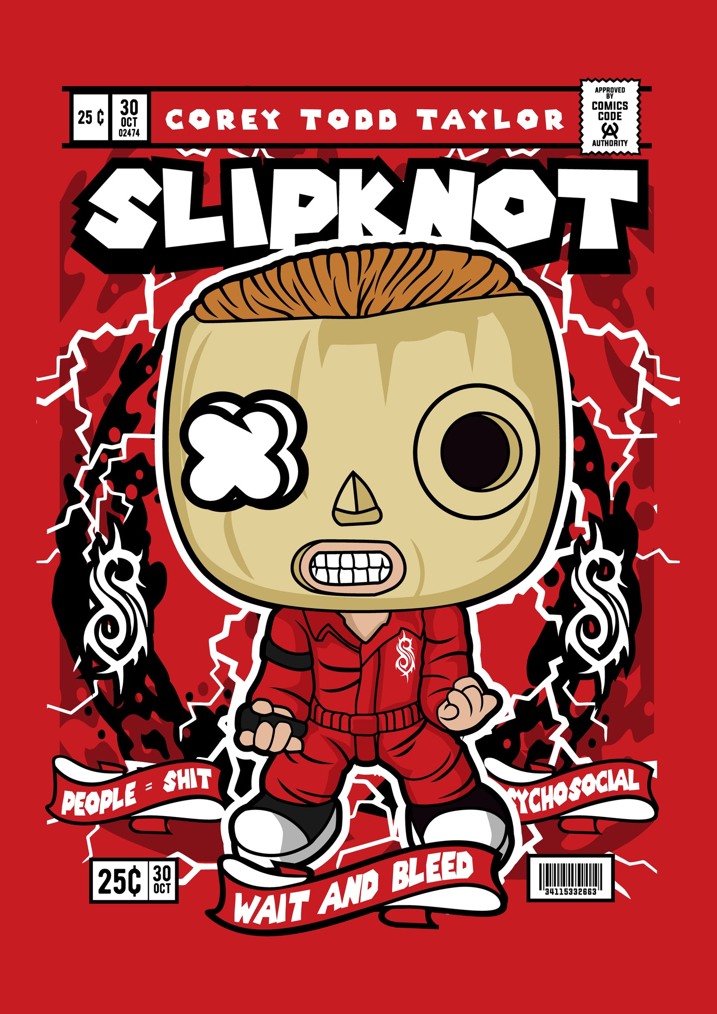 Funko Pop poster with multiple size and finish options. Slipknot