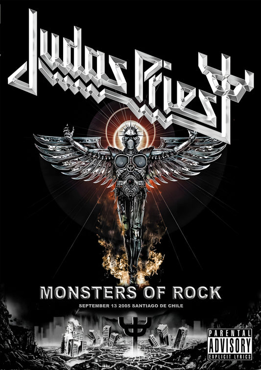 Concert poster with multiple size and finish options. Judas Priest Monsters of Rock