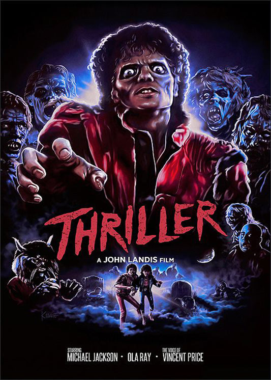Concert poster with multiple size and finish options. Michael Jackson Thriller Film