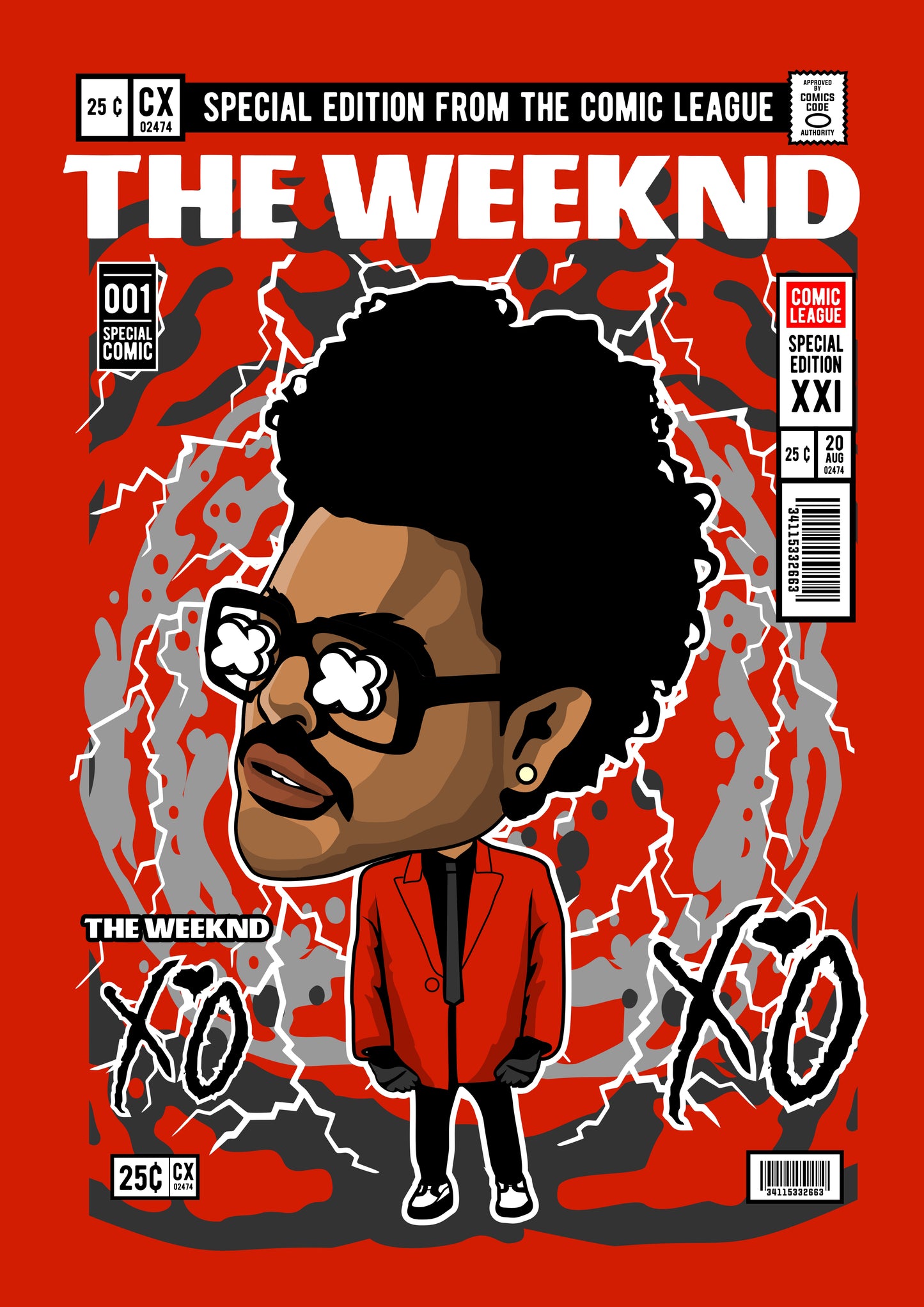Funko Pop poster with multiple size and finish options. The Weeknd