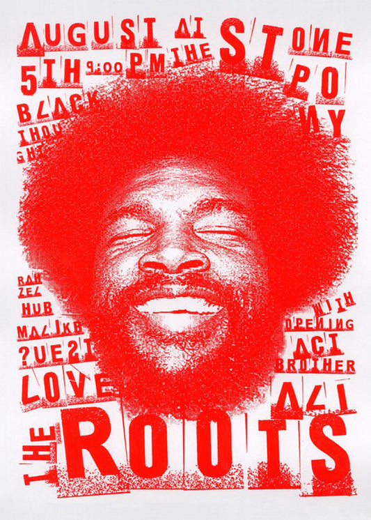 Concert poster with multiple size and finish options. The Roots at the Stone Pony