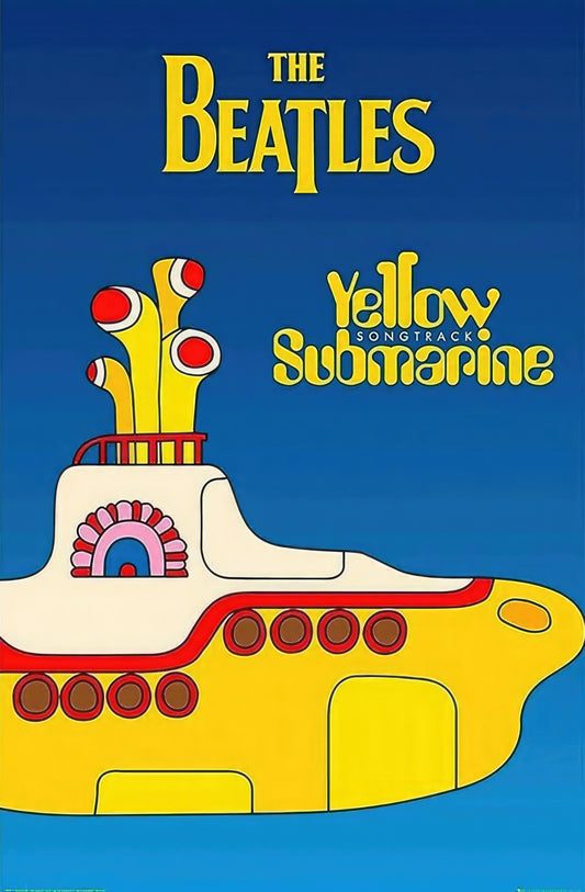 Concert poster with multiple size and finish options. The Beatles Yellow Submarine