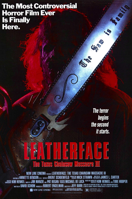 The Texas Chainsaw Massacre part 3 13"x 19" movie poster. Leatherface