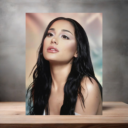 Ariana Grande custom poster, metal print or keychain. C4