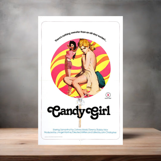 Adult Film movie poster with multiple size and finish options. Candy Girl