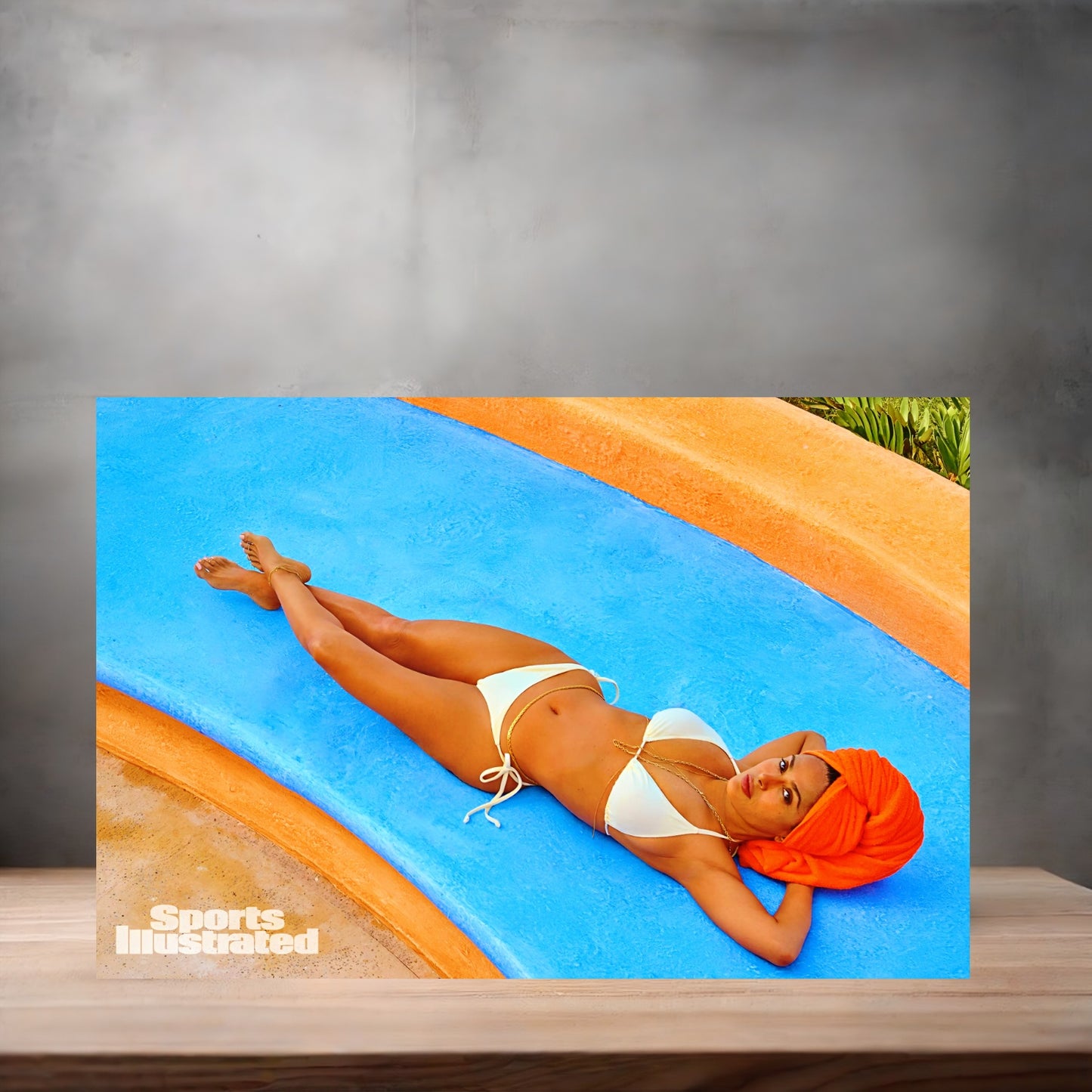 Salma Hayek Sports Illustrated swimsuit 13" x 19" poster. Matte or Glossy. B7