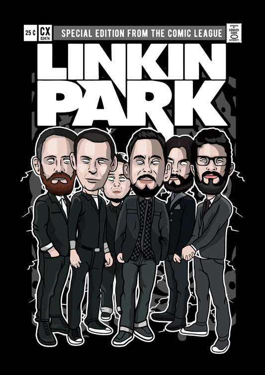 Funko Pop poster with multiple size and finish options. Linkin Park v2