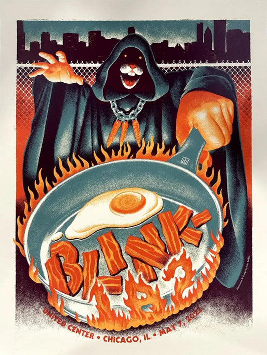 Concert poster with multiple size and finish options. Blink-182 Chicago United Center