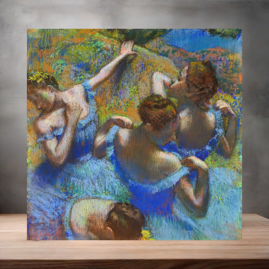 Museum painting poster with multiple size and finish options. Edgar Degas,  Blue Dancers