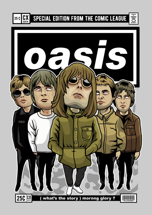 Funko Pop poster with multiple size and finish options. Oasis