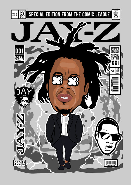 Funko Pop poster with multiple size and finish options. Jay-Z