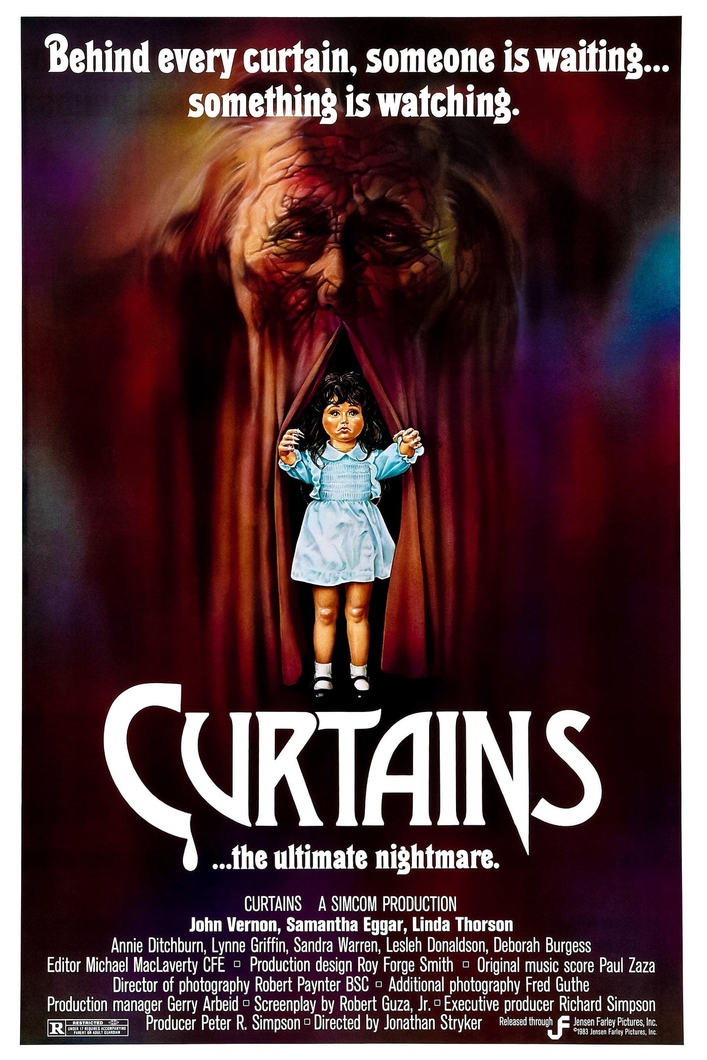 Curtains....The Ultimate Nightmare 13"x 19" movie poster