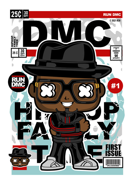 Funko Pop poster with multiple size and finish options. Run DMC