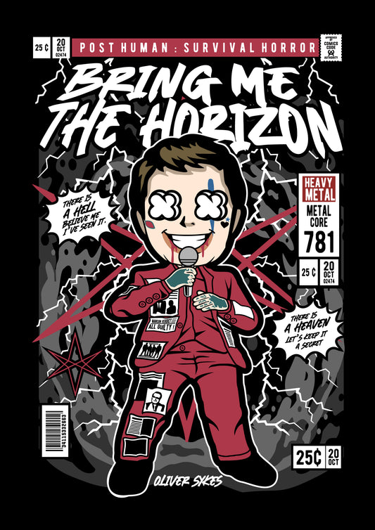 Funko Pop poster with multiple size and finish options. Bring me the Horizon