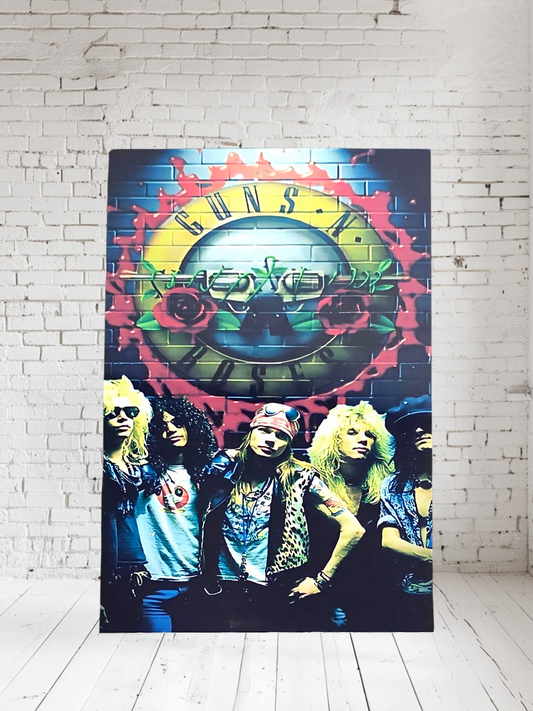 Guns n Roses Aluminum print. Multiple sizes and prints available