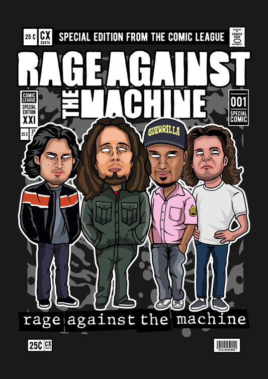 Funko Pop poster with multiple size and finish options. Rage Against the Machine