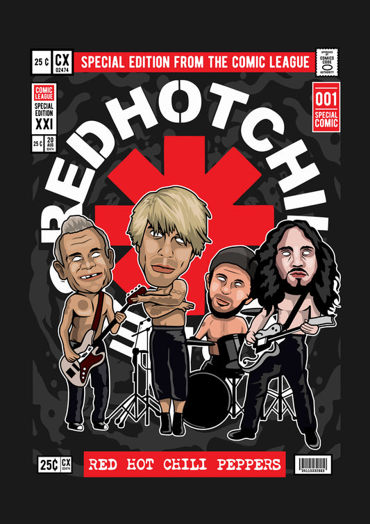 Funko Pop poster with multiple size and finish options. Red Hot Chili Peppers