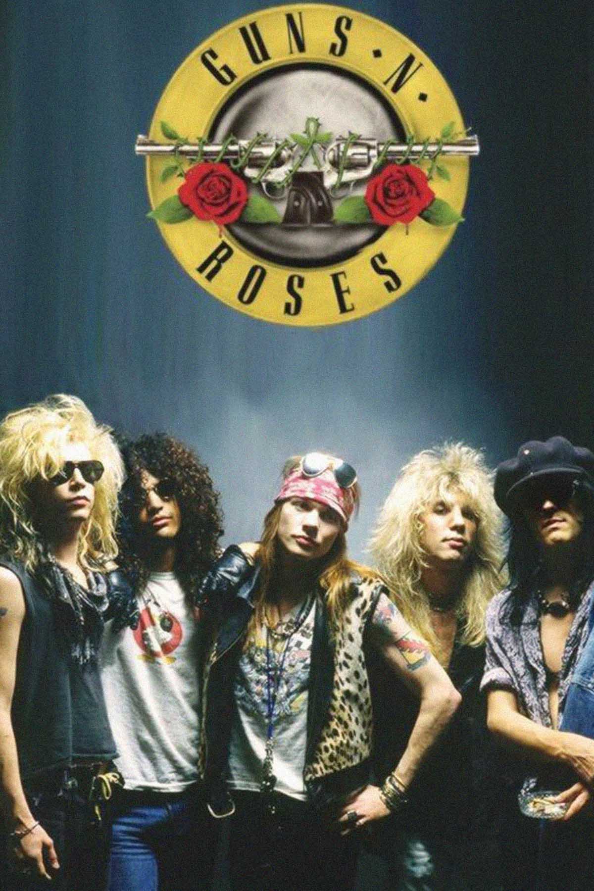 Concert poster with multiple size and finish options. Guns N' Roses band