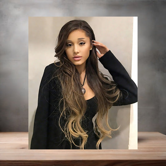 Ariana Grande custom poster, metal print or keychain. D2